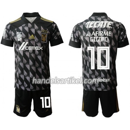 UANL Tigres Andre-Pierre Gignac 10 Kinder Ausweich Trikotsatz 2020/21 Kurzarm (+ Kurze Hosen)